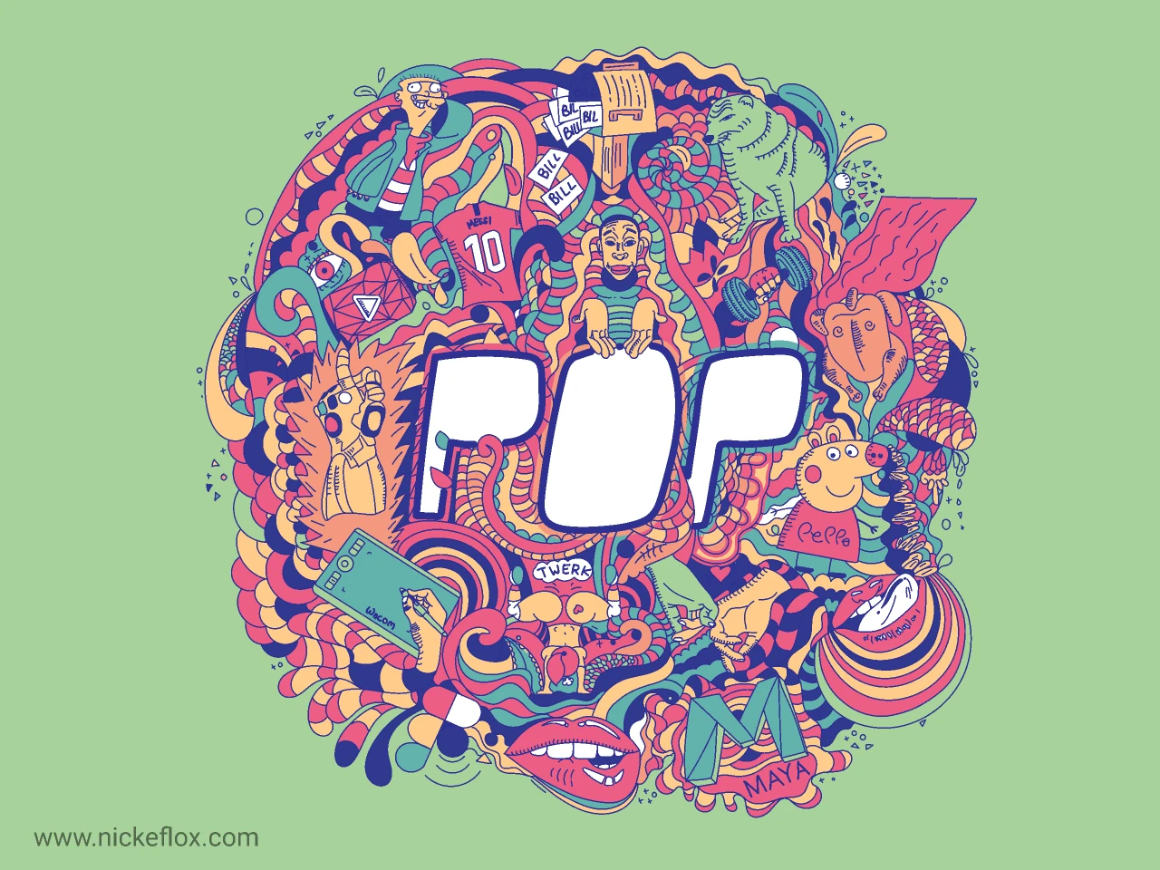 Pop_Poster for Figma and Adobe XD