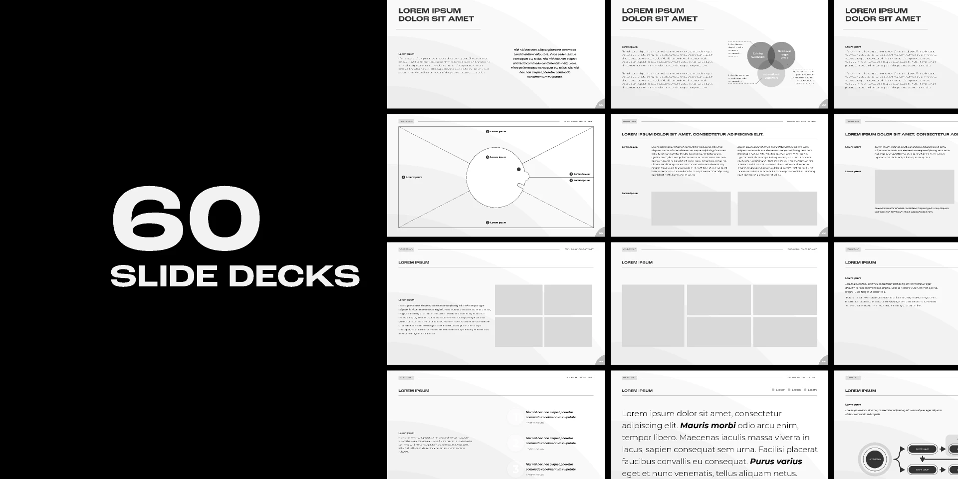 Presentation Deck (60+) for Figma and Adobe XD