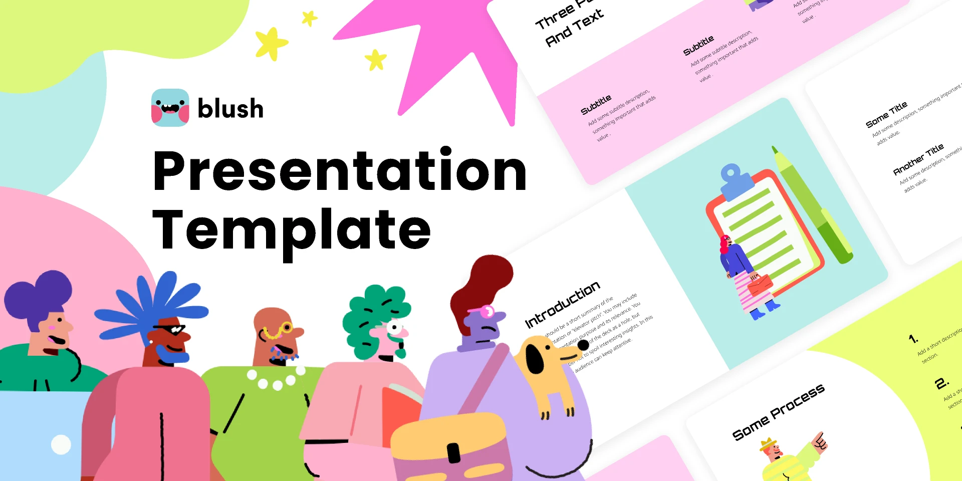 Presentation Template with Brazuca Illustrations! for Figma and Adobe XD