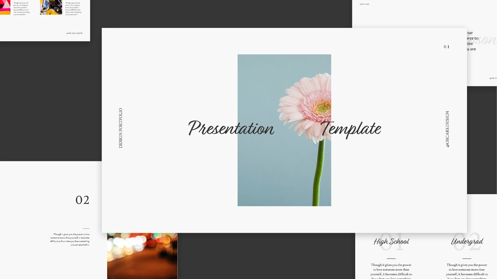 Presentation/Slide Template 03 for Figma and Adobe XD