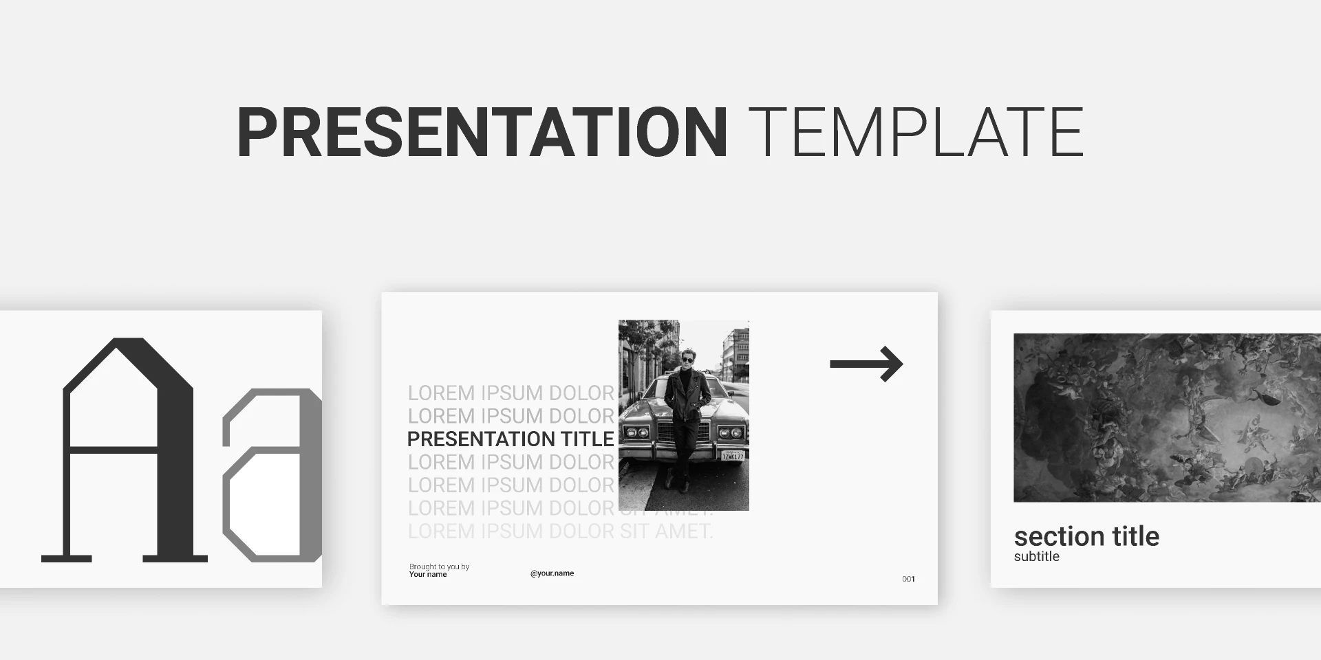 Presentation/Slides Template for Figma and Adobe XD