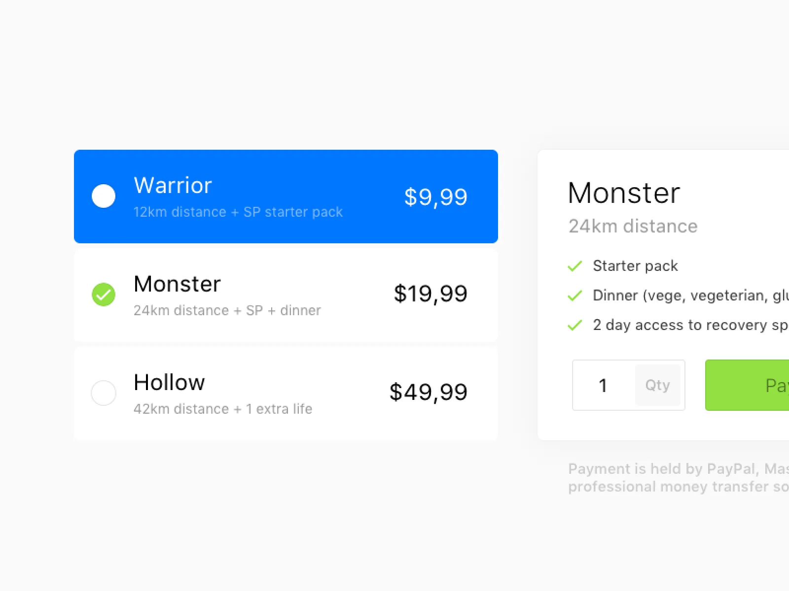Pricing Table UI Kit  - Free Figma Template