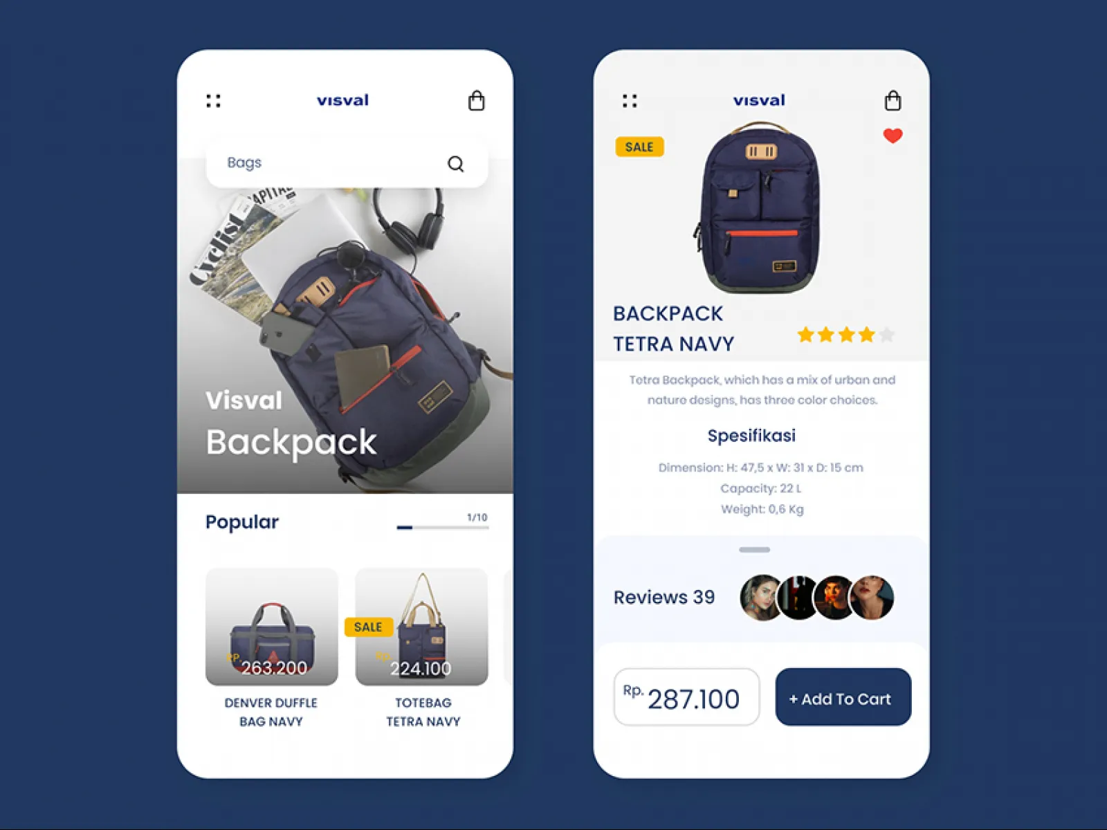 Product Details App UI Kit  - Free Figma Template