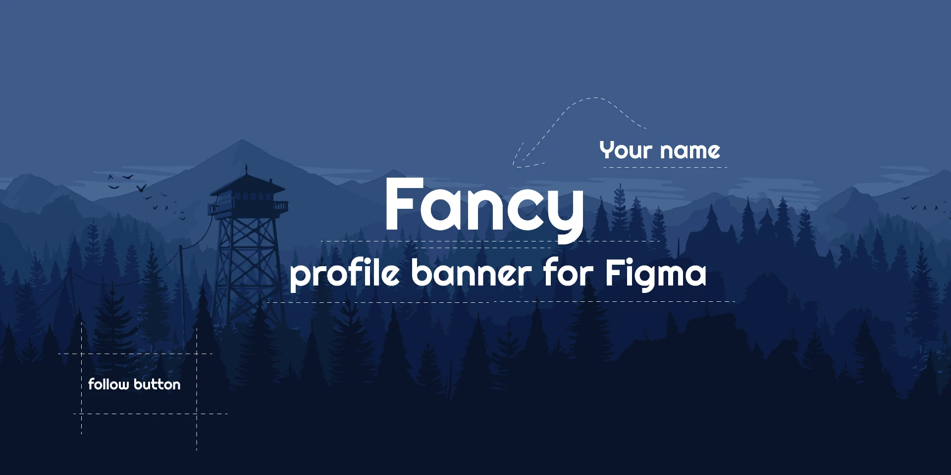 Profile banner for figma for Figma and Adobe XD