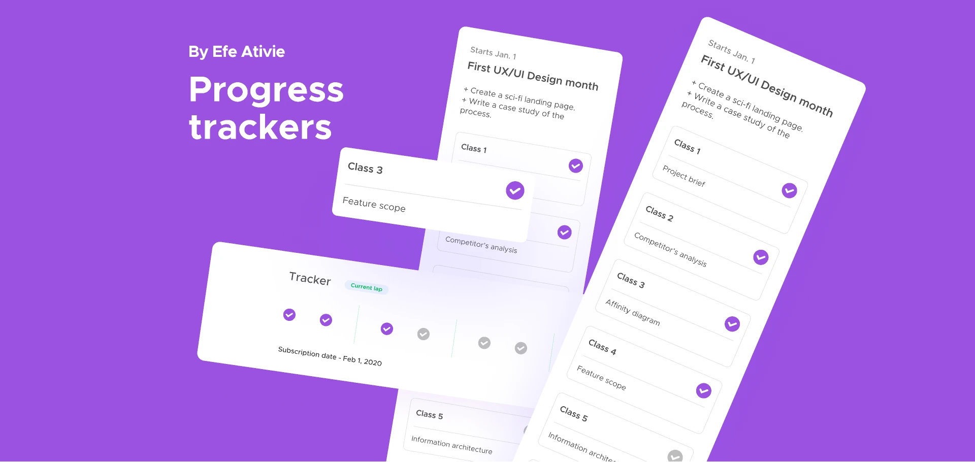 Progress trackers for Figma and Adobe XD