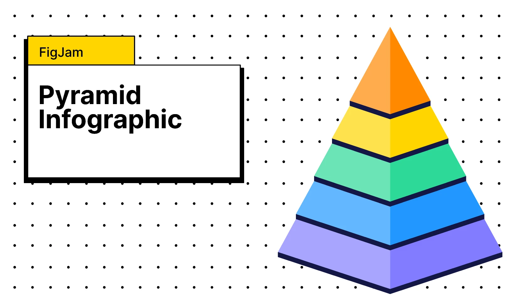 Pyramid Infographic for Figma and Adobe XD