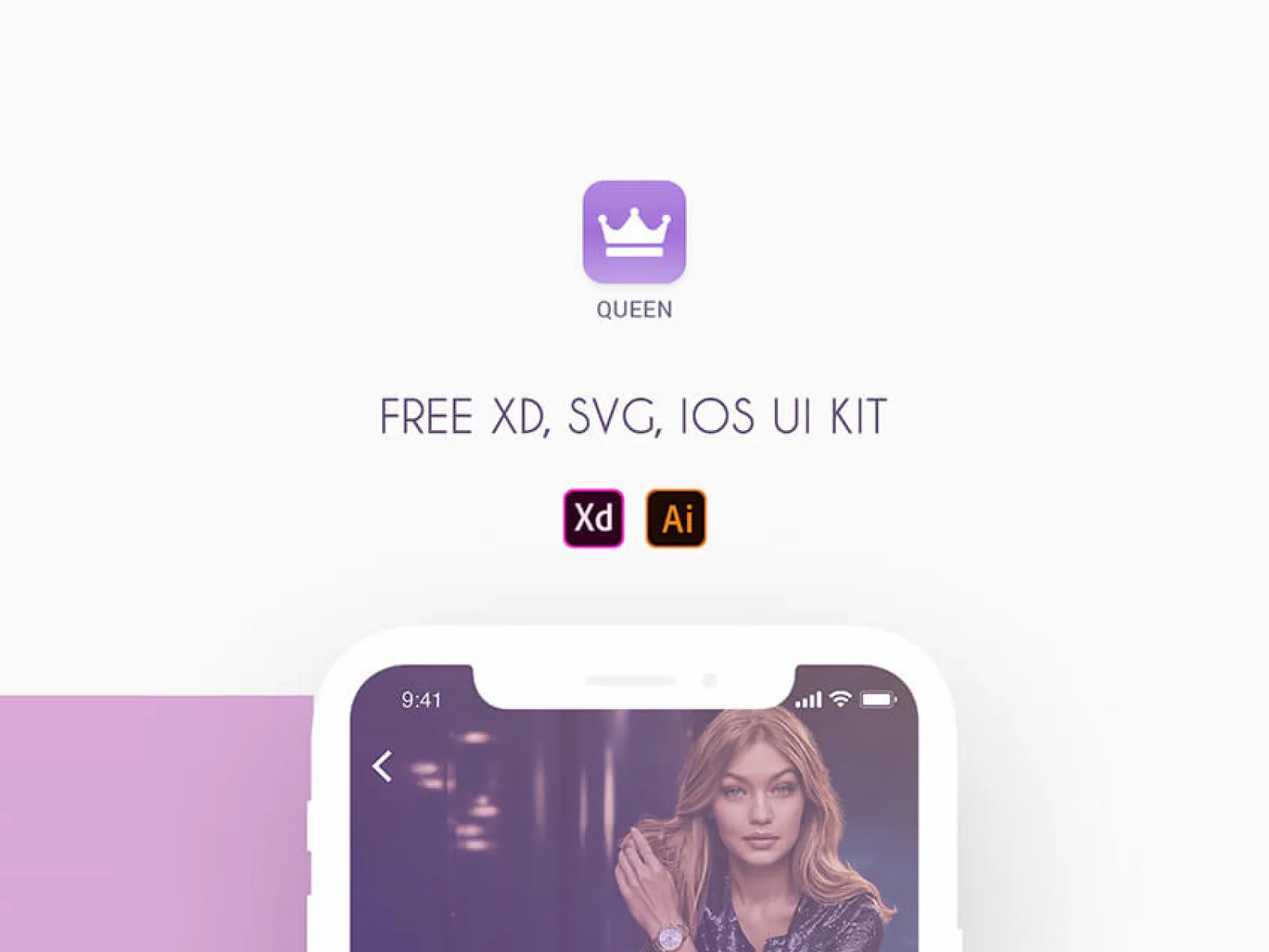Queen Social Media UI Kit  - Free Figma Template