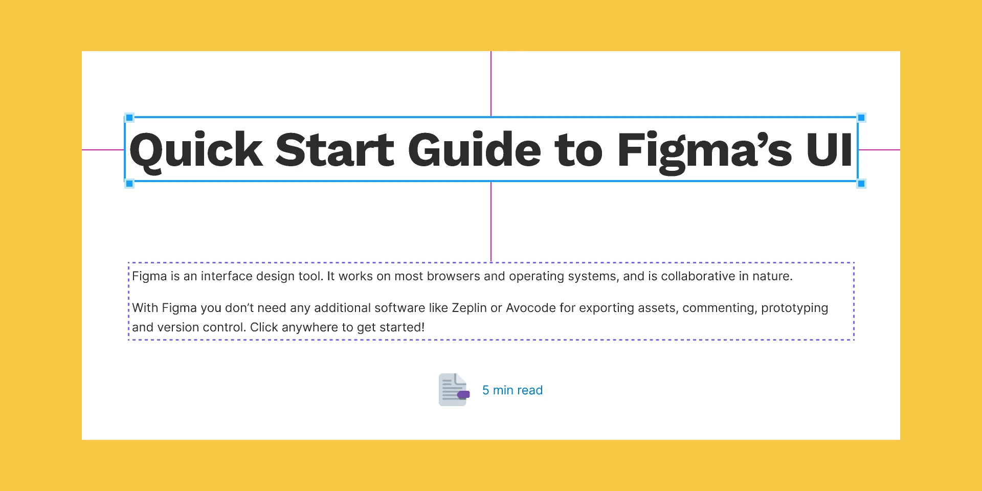 Quick Start Guide to Figma for Figma and Adobe XD