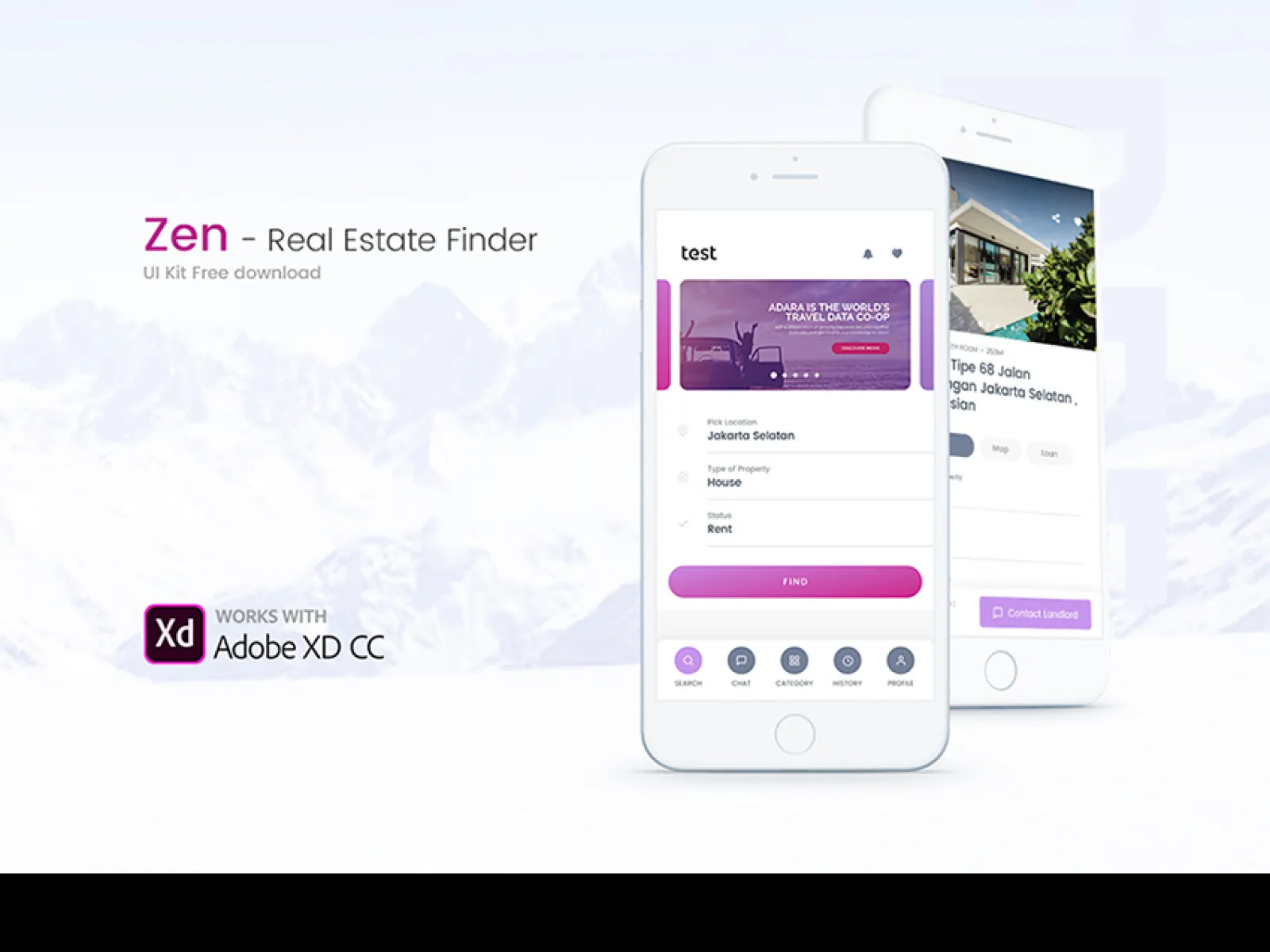 Real Estate Mobile App  - Free Figma Template