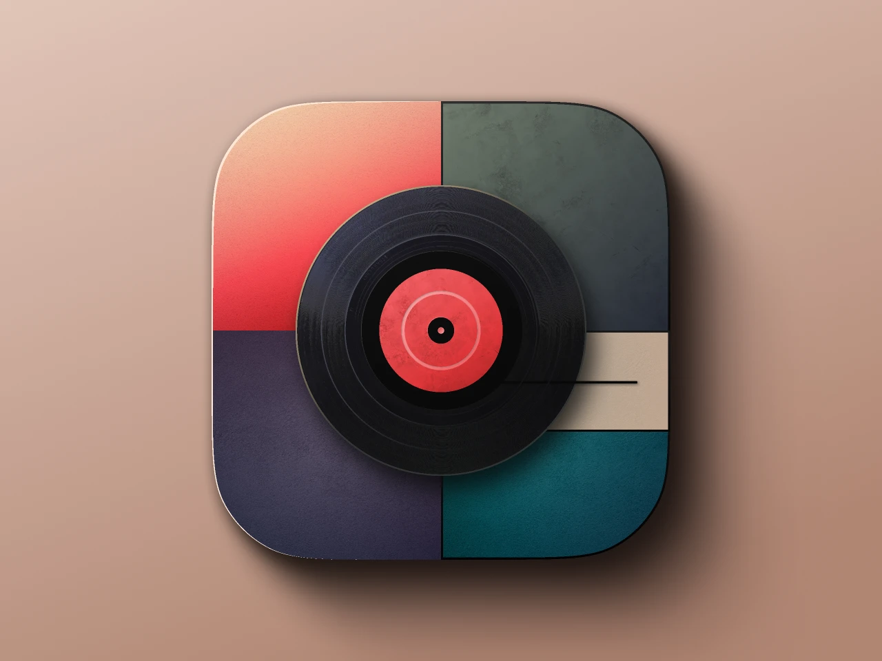 Record Player icon for Figma and Adobe XD