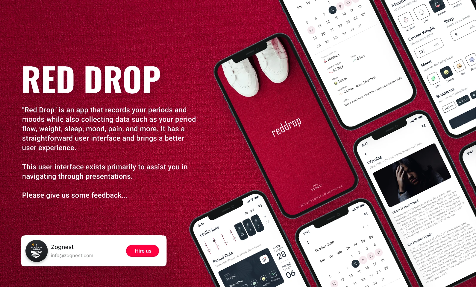 Red Drop for Figma and Adobe XD