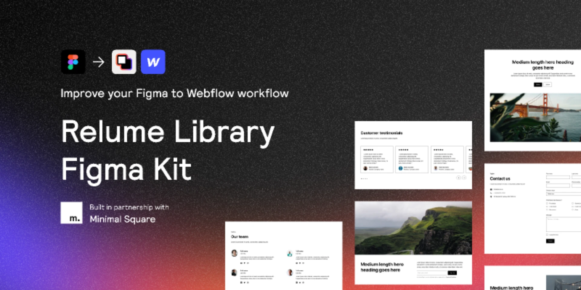 Relume Library Figma Kit (v1.8) (Community) for Figma and Adobe XD