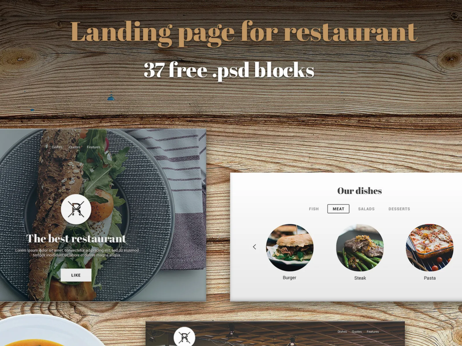 Restaurant Landing Page  - Free Figma Template