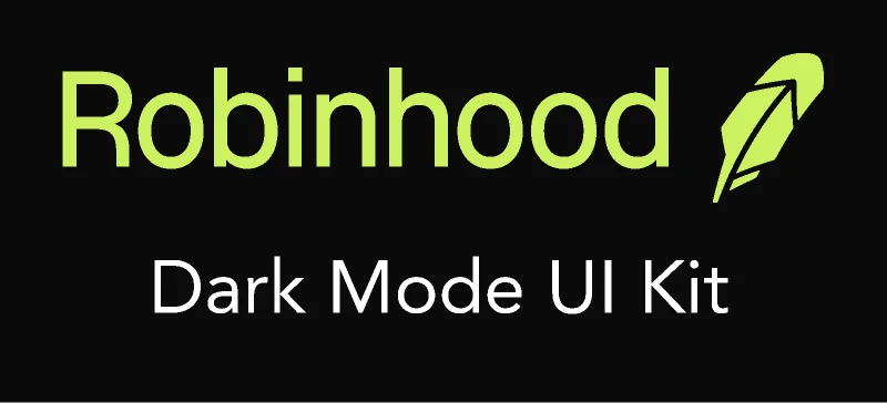 Robinhood UI - Darkmode for Figma and Adobe XD