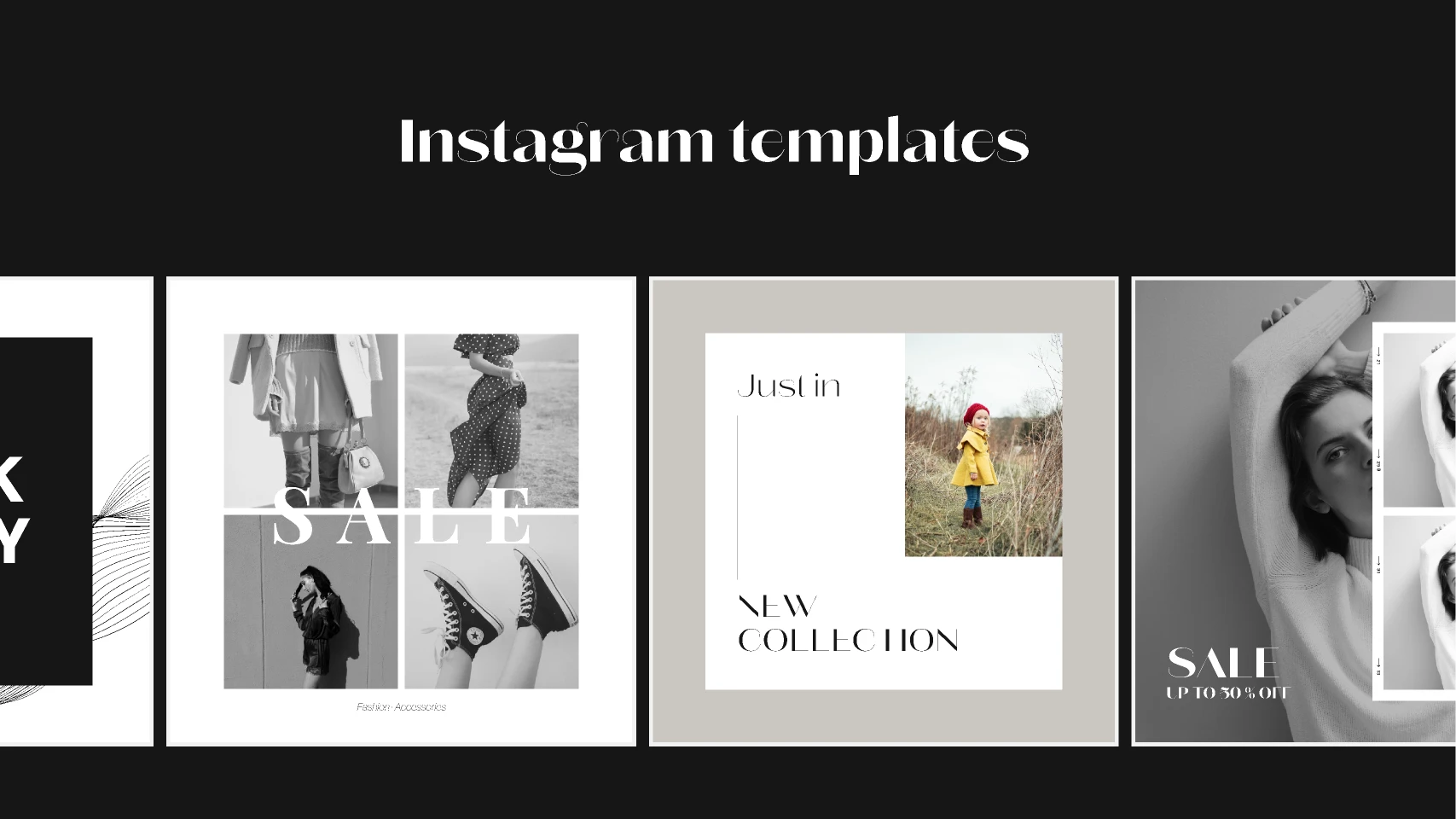 Sale Instagram Templates for Figma and Adobe XD