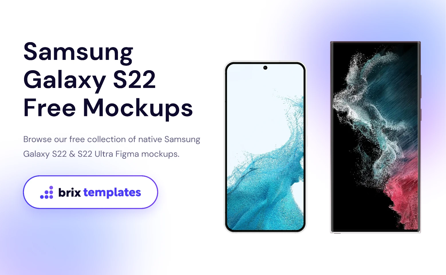 Samsung Galaxy S22 Free Mockups | BRIX Templates for Figma and Adobe XD