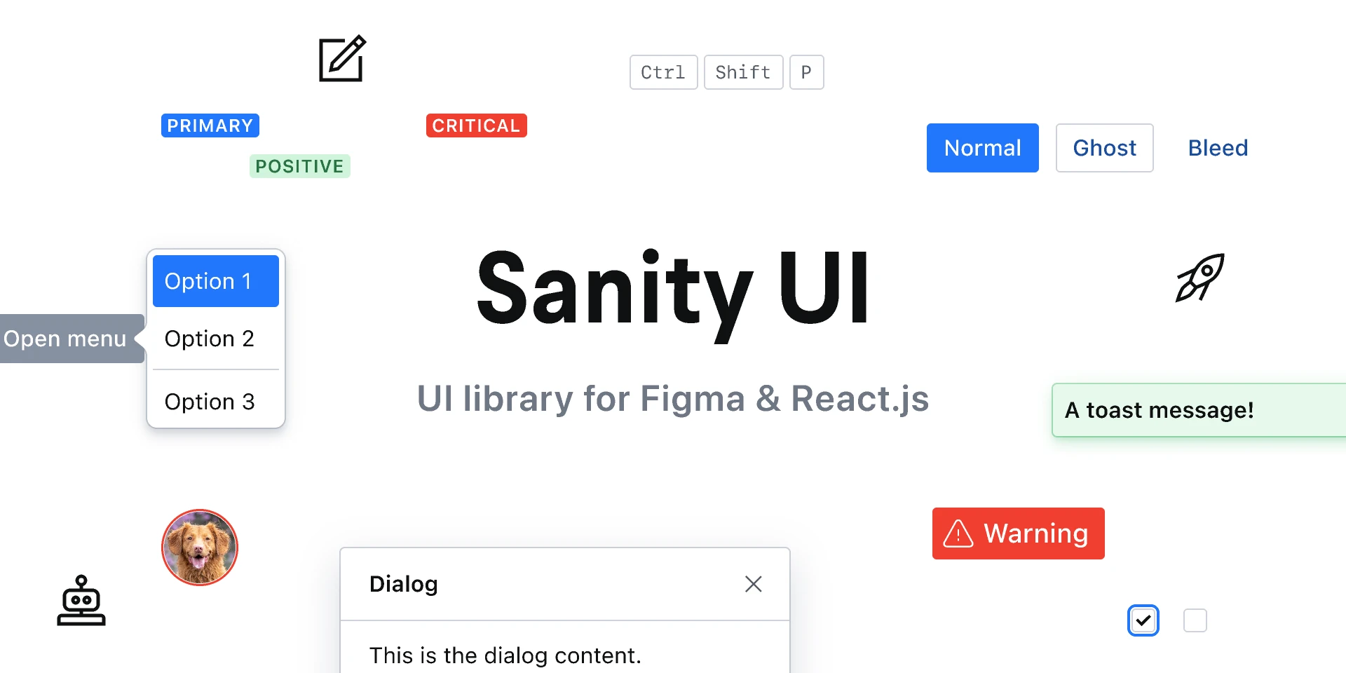 Sanity UI for Figma and Adobe XD