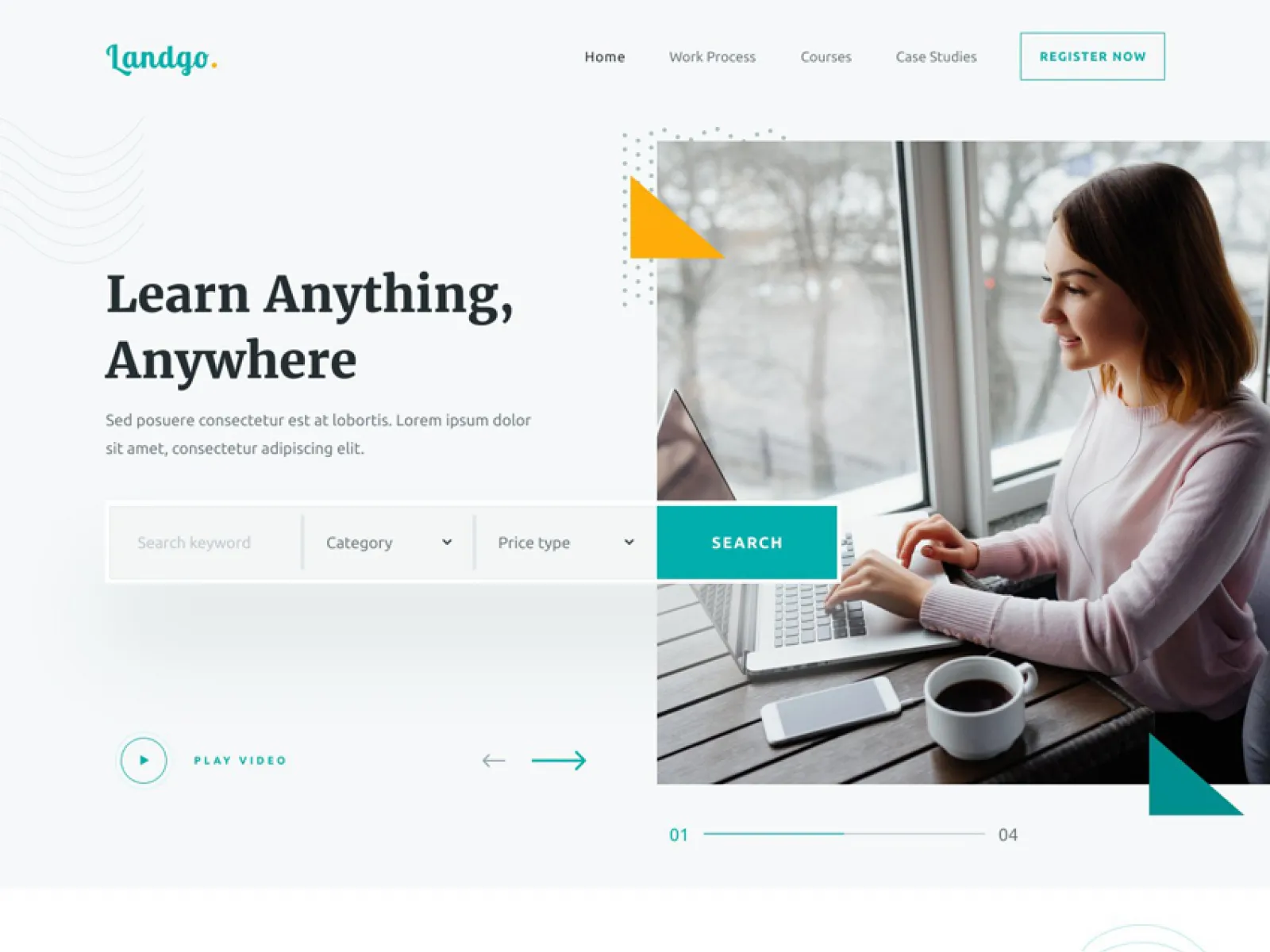 School Landing Page design  - Free Figma Template