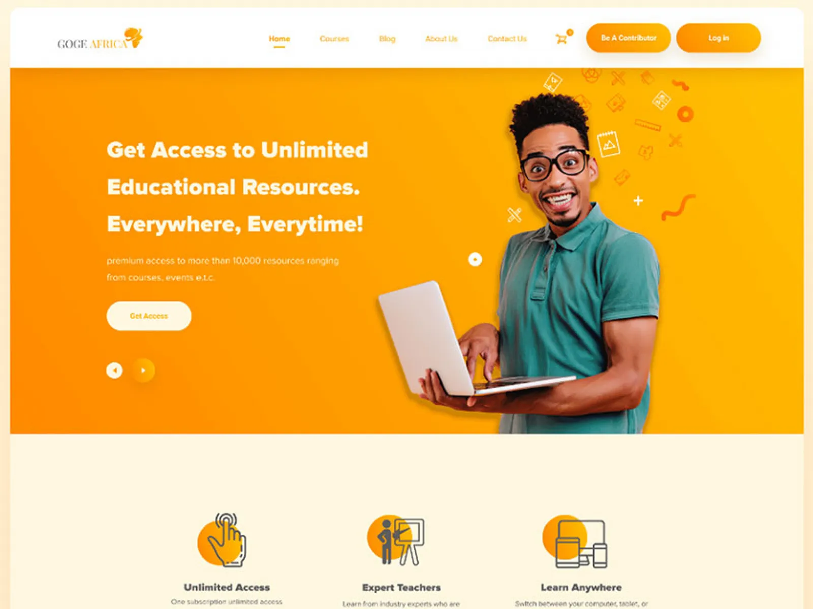 School Web Template  - Free Figma Template