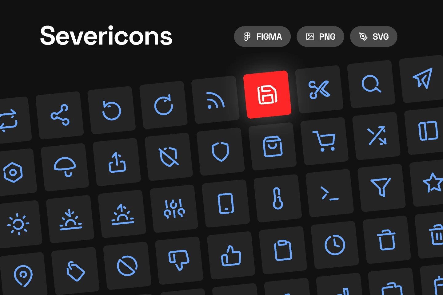 Severicons - Essential icon set for Figma and Adobe XD