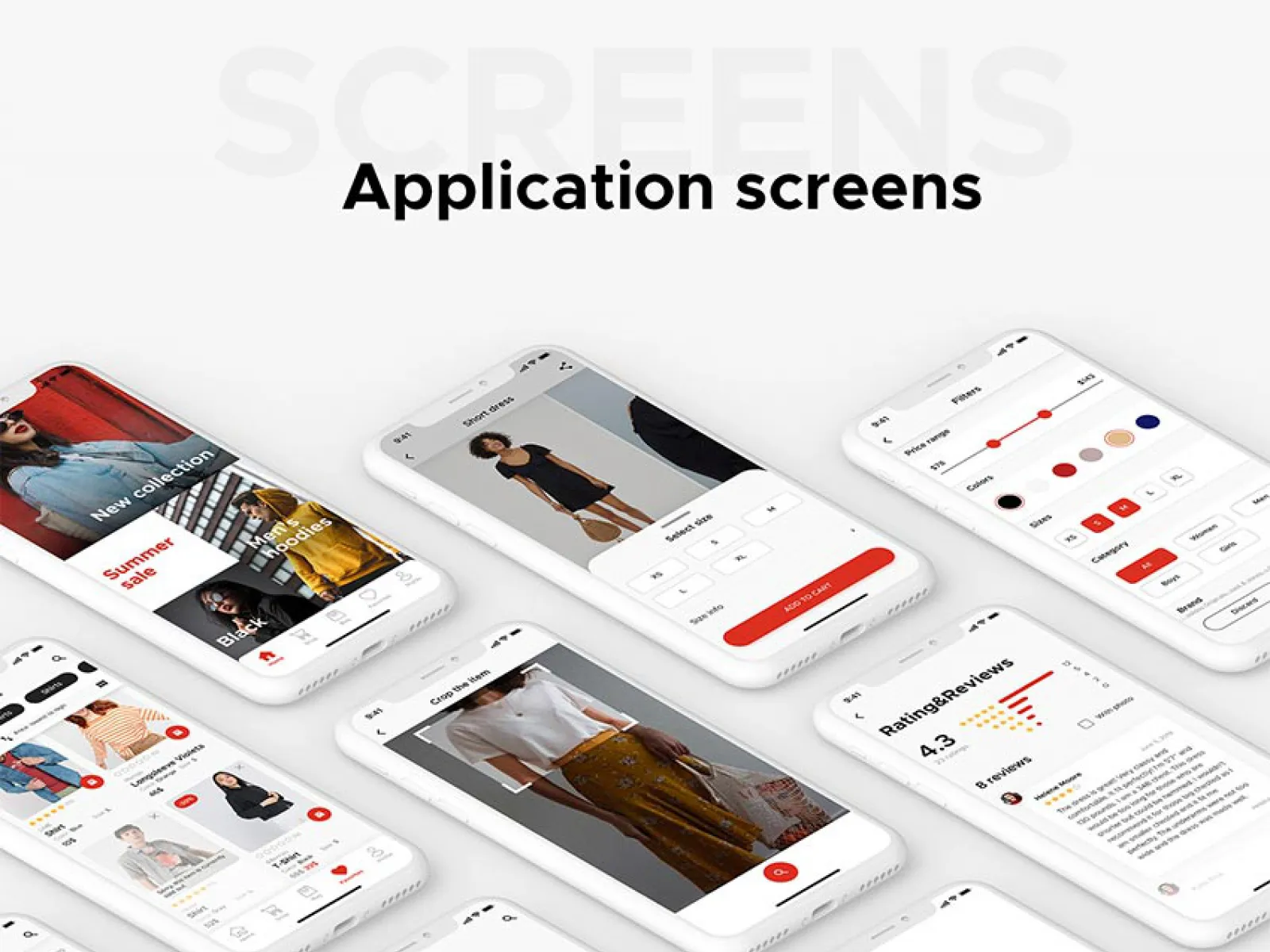 Shop Mobile App Design  - Free Figma Template