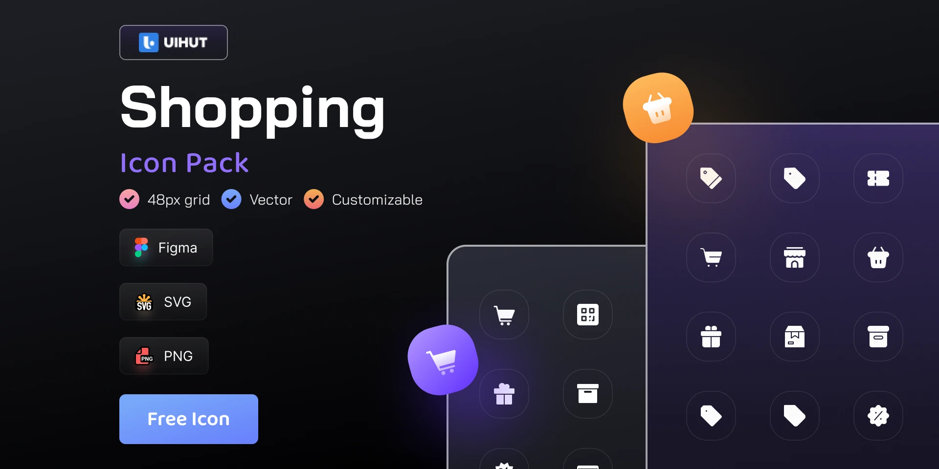 Shopping Icon Pack for Figma and Adobe XD