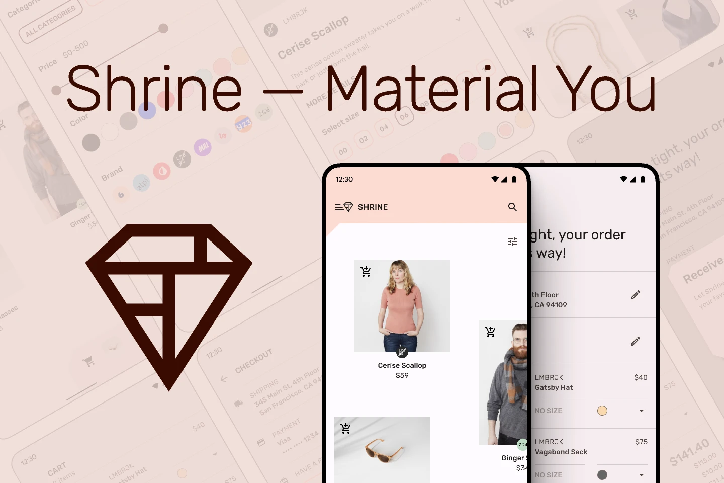 Shrine  Material You for Figma and Adobe XD