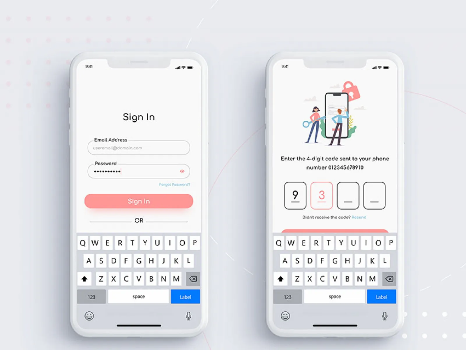 Sign In & Passcode UI Kit  - Free Figma Template