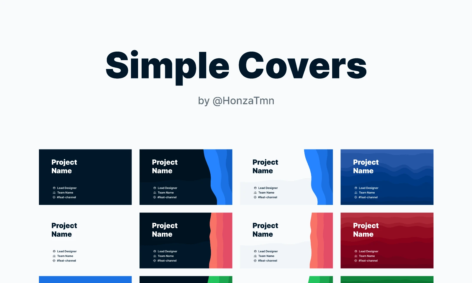Simple File Covers for Figma for Figma and Adobe XD