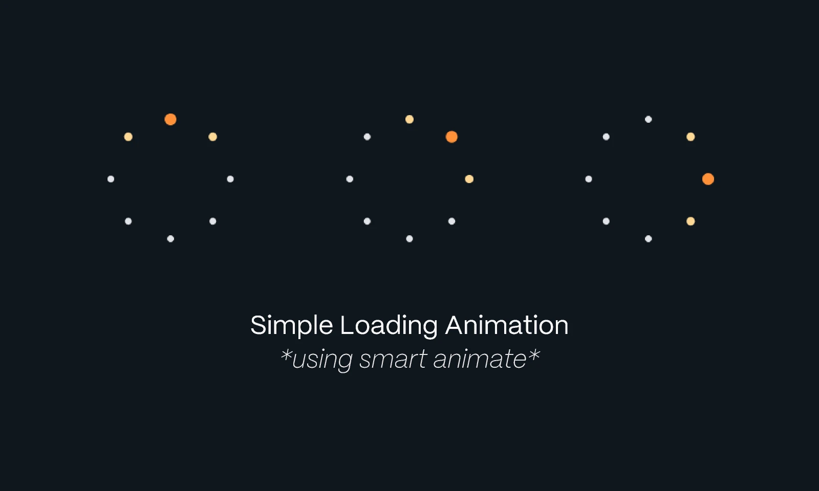 Simple Loading Animation ~ *using smart animate* for Figma and Adobe XD