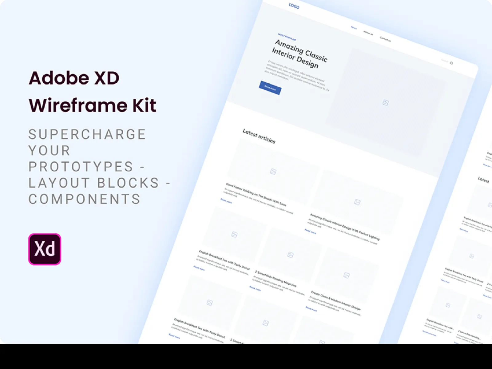Simple Wireframe Kit  - Free Figma Template