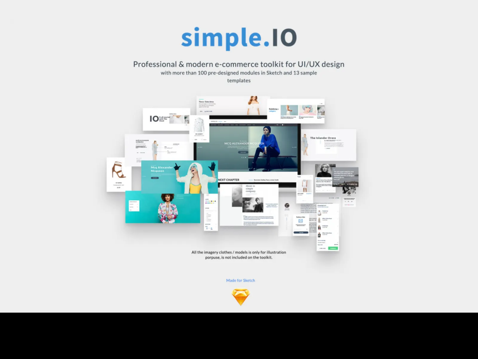 simple.IO e-Commerce UI Kit  - Free Figma Template