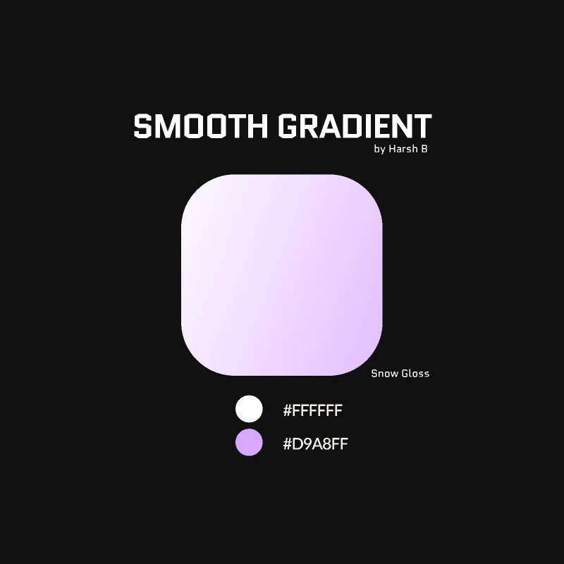Smooth Gradient - Snow Gloss [03] for Figma and Adobe XD