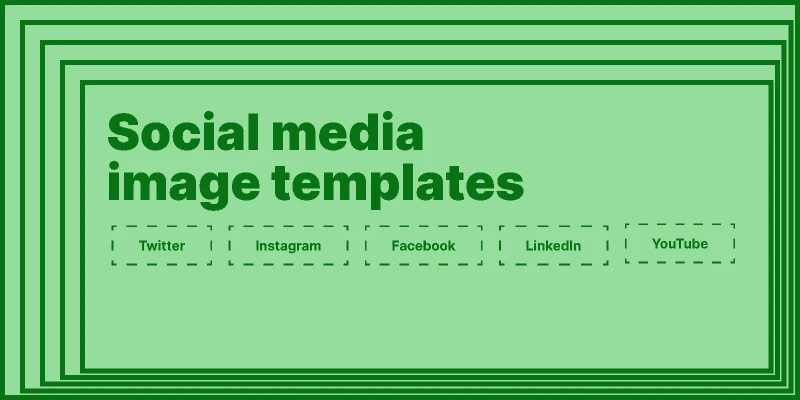 Social media template for Figma and Adobe XD