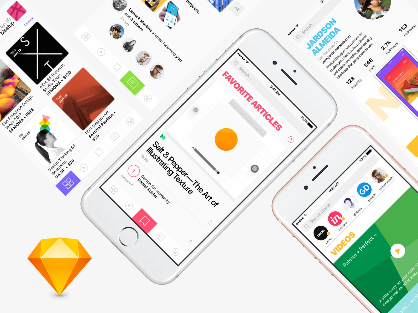 Social Network App Design  - Free Figma Template
