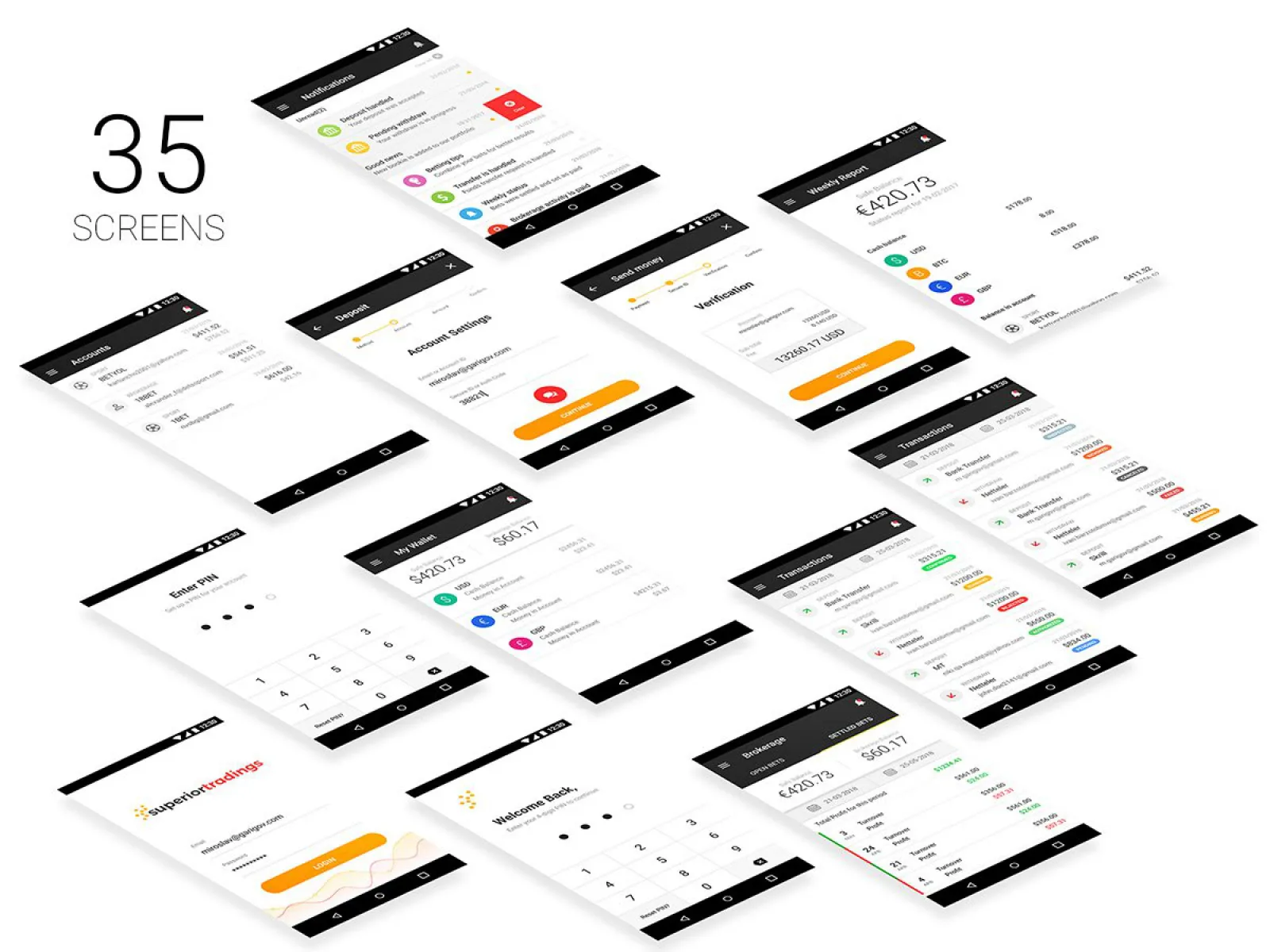 Sport Trading App Design  - Free Figma Template