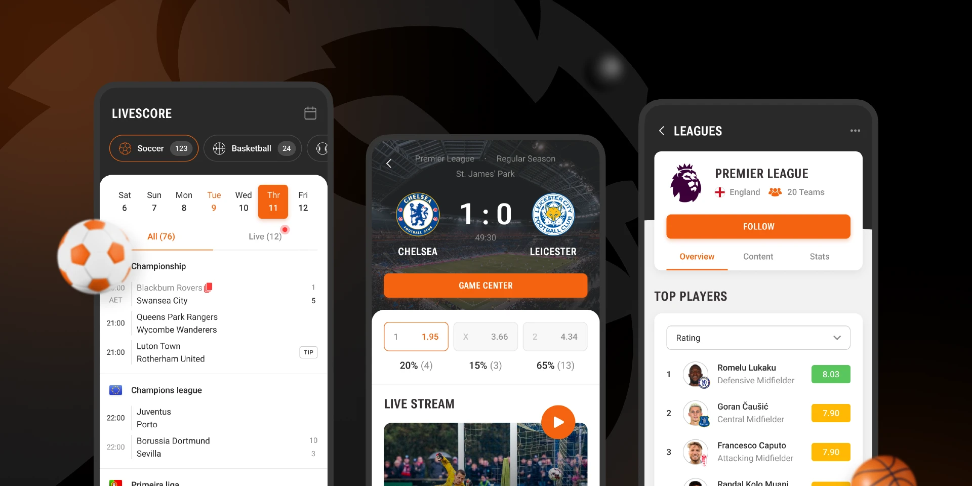 Sports App for Figma and Adobe XD