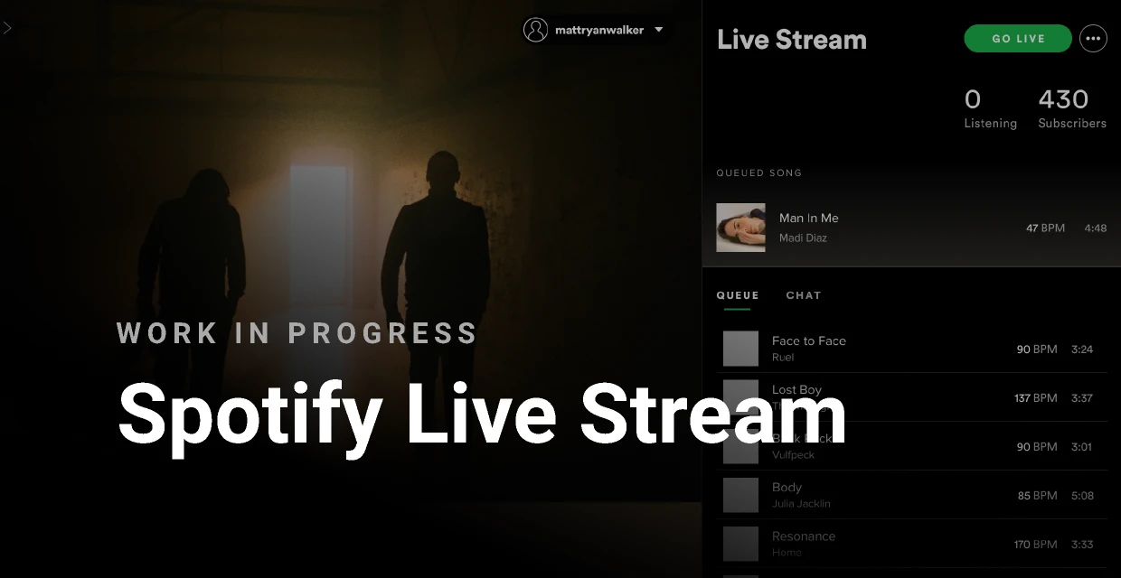 Spotify UI - Live Streaming for Figma and Adobe XD