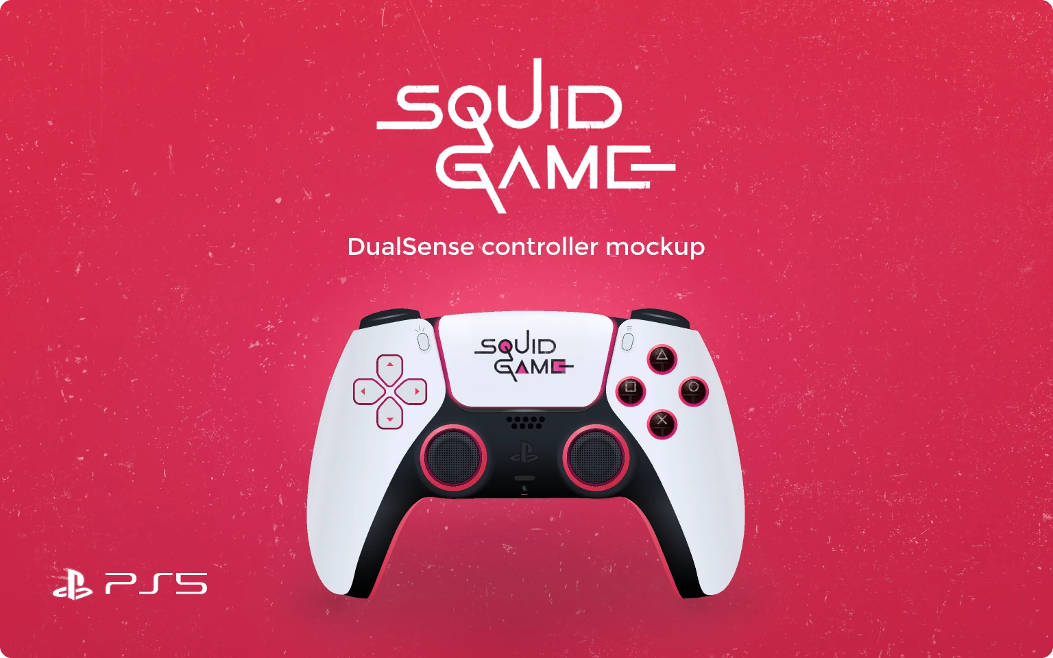 Squid Game - PS5 Controller UI [Mockup]  (Community) for Figma and Adobe XD