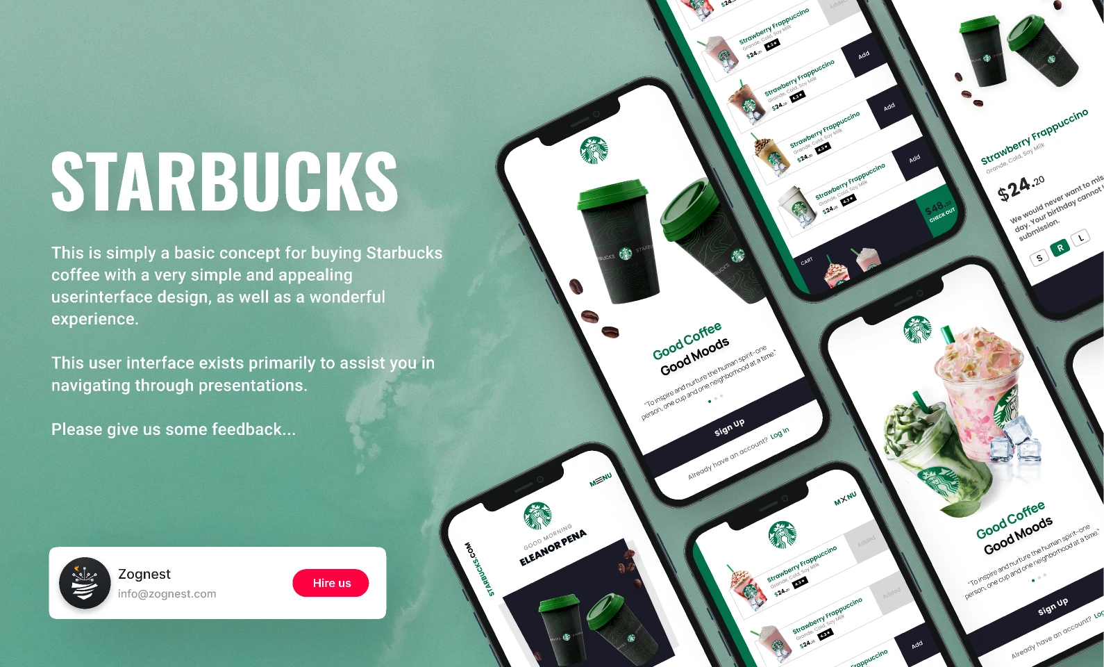 Starbucks for Figma and Adobe XD