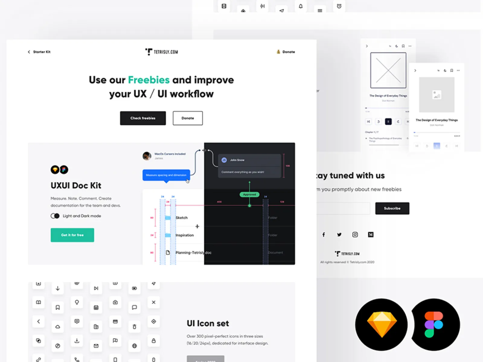 Starter kit for UI design  - Free Figma Template