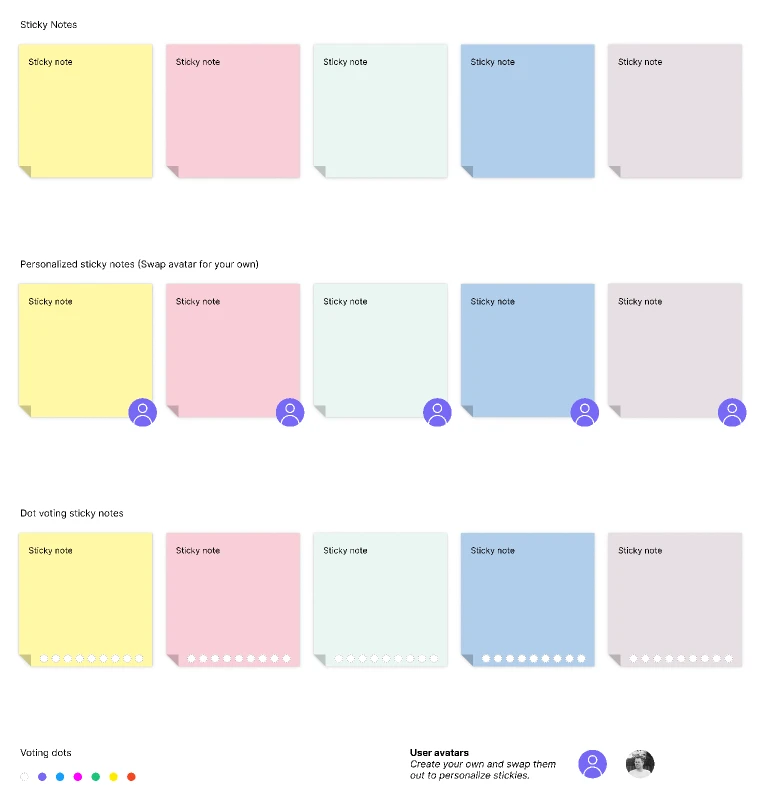 Sticky notes for Figma and Adobe XD