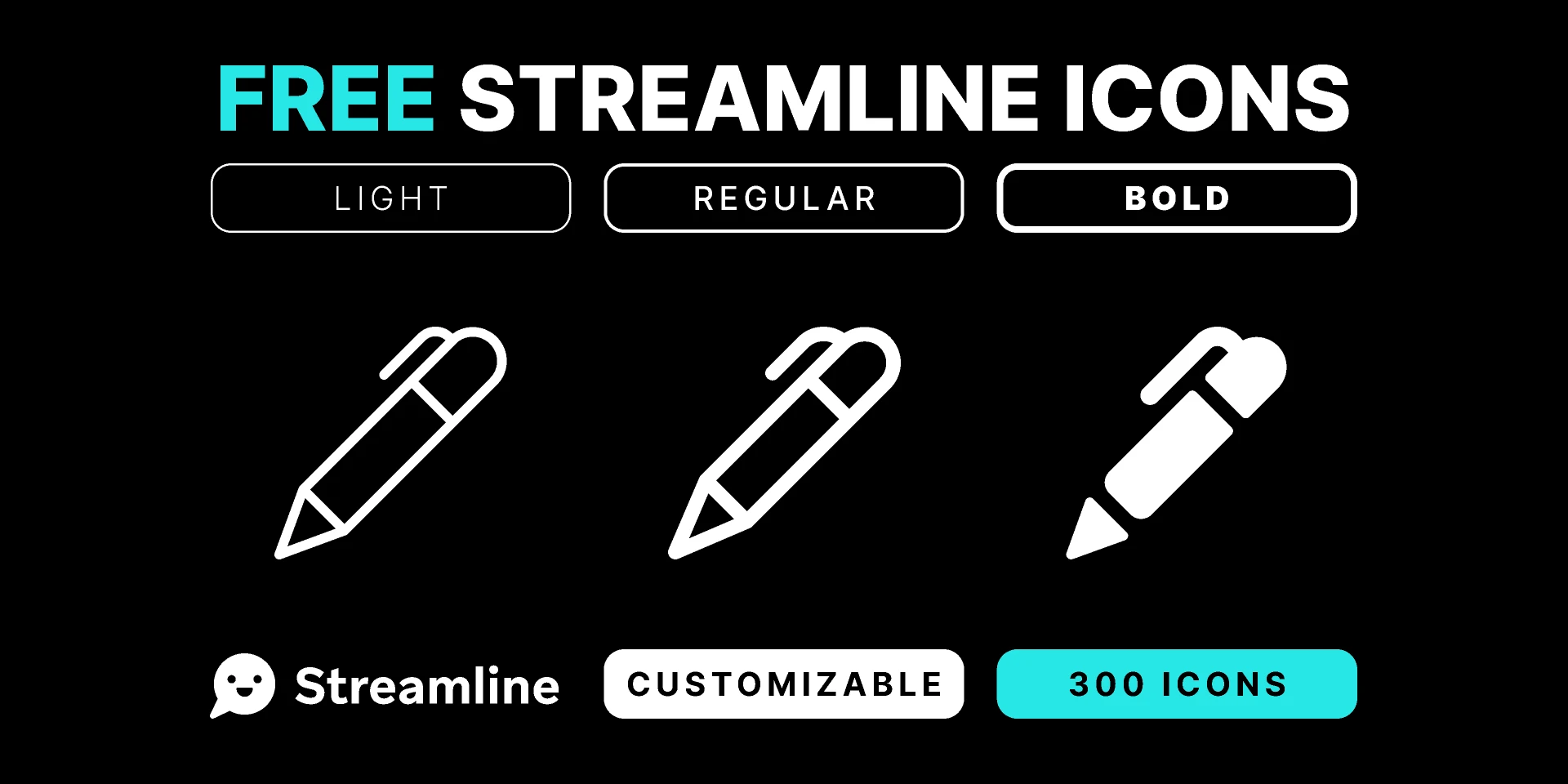 Streamline Icons Free Pack for Figma and Adobe XD
