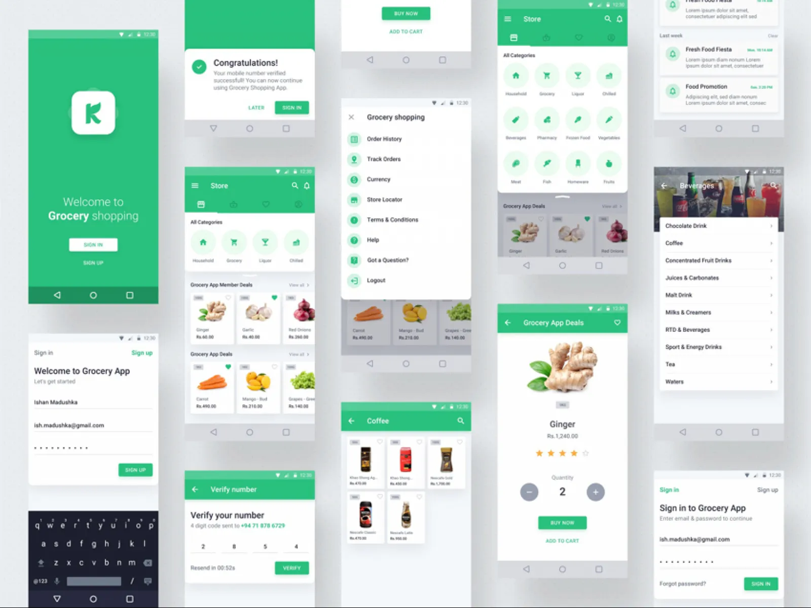 Supermarket App  - Free Figma Template