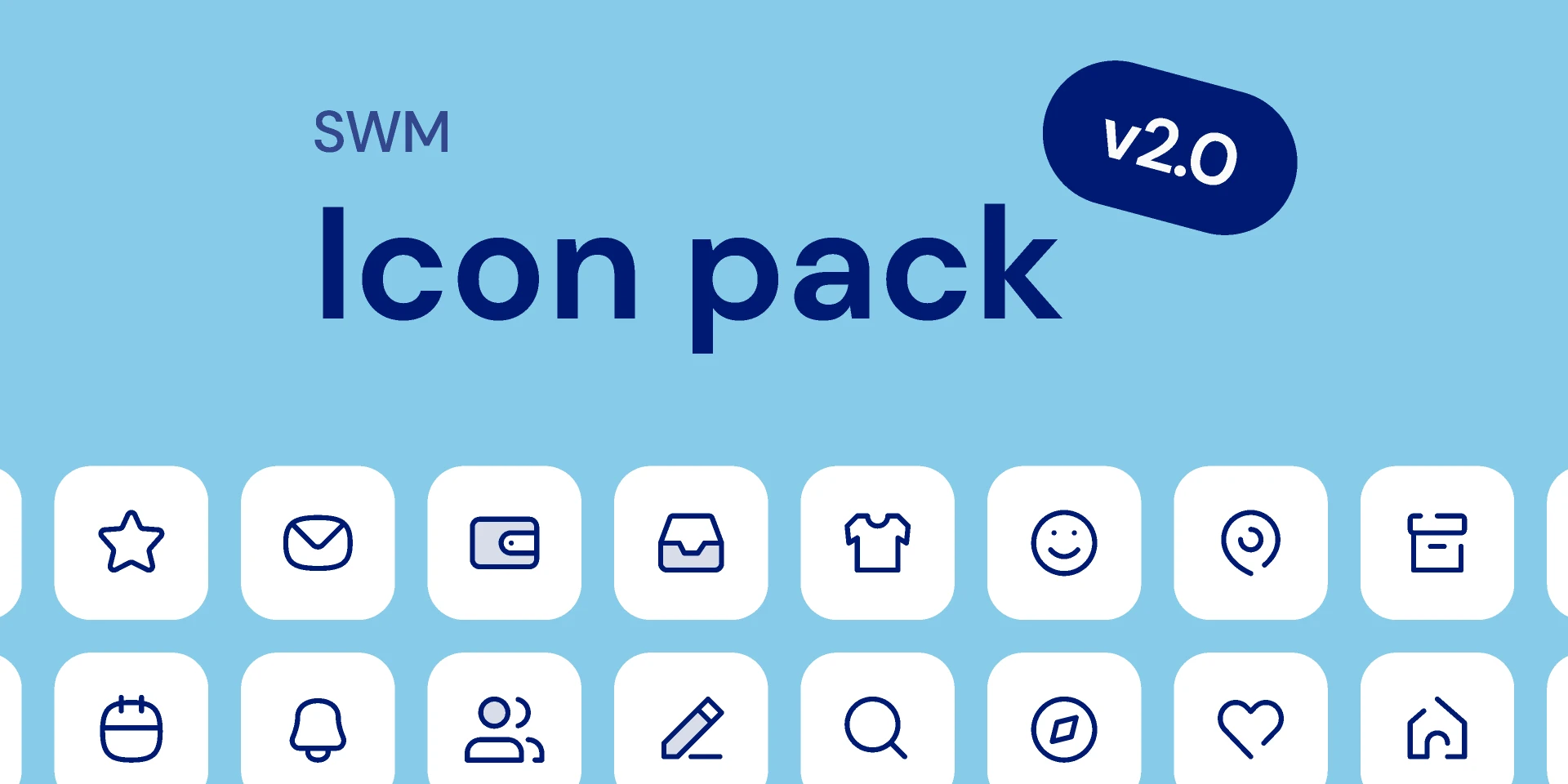 SWM Icon Pack for Figma and Adobe XD