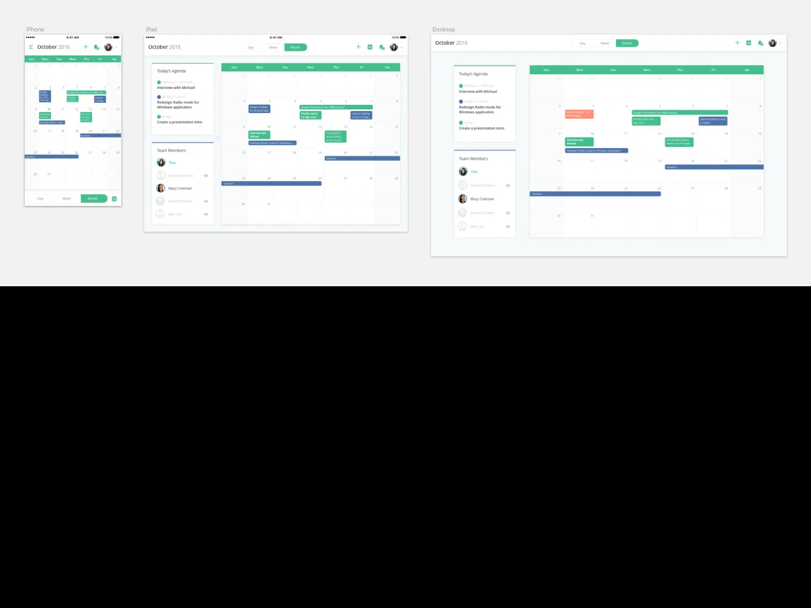 TaskDo Calendar App UI Kit  - Free Figma Template