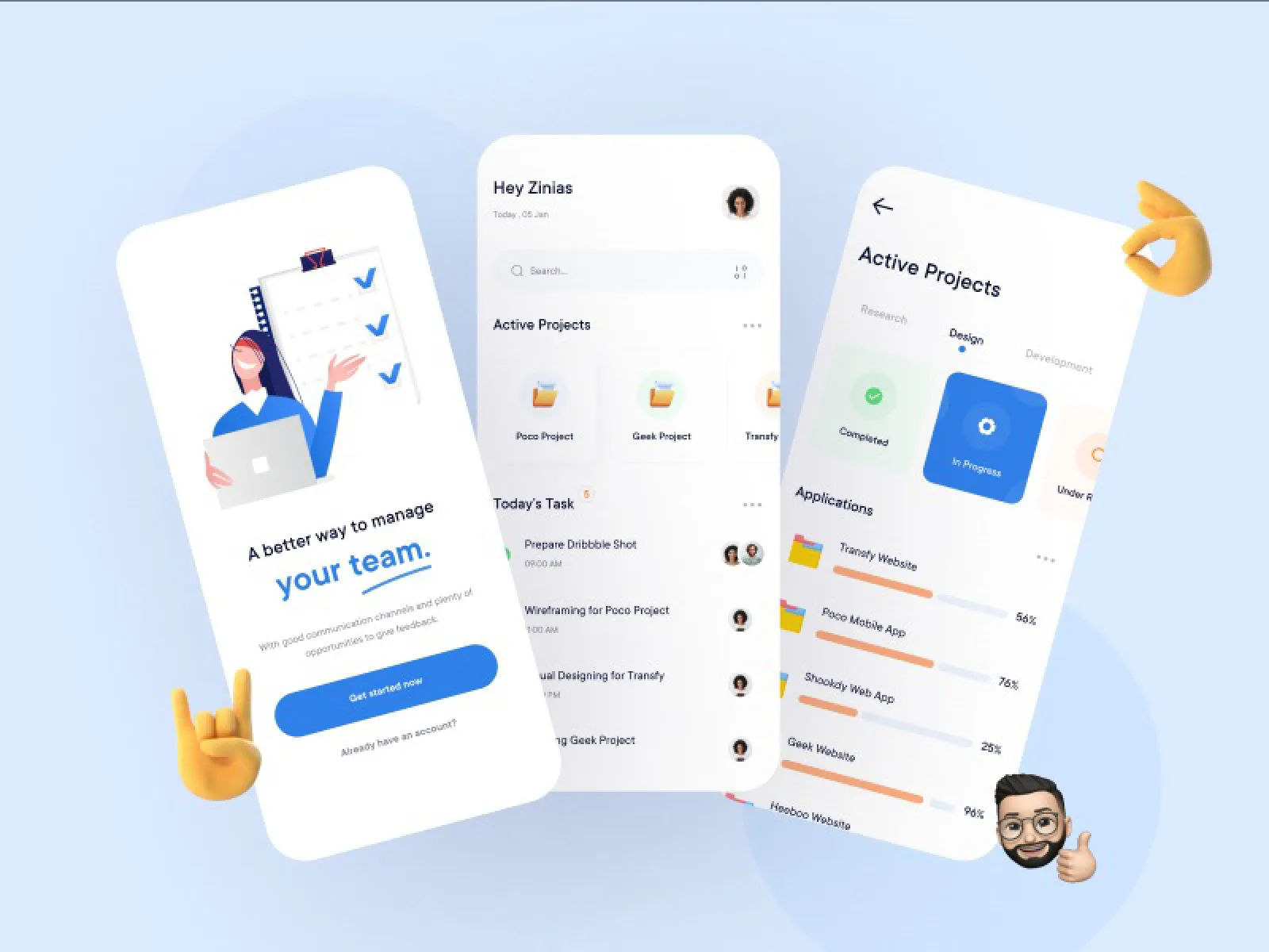 Team Management App  - Free Figma Template