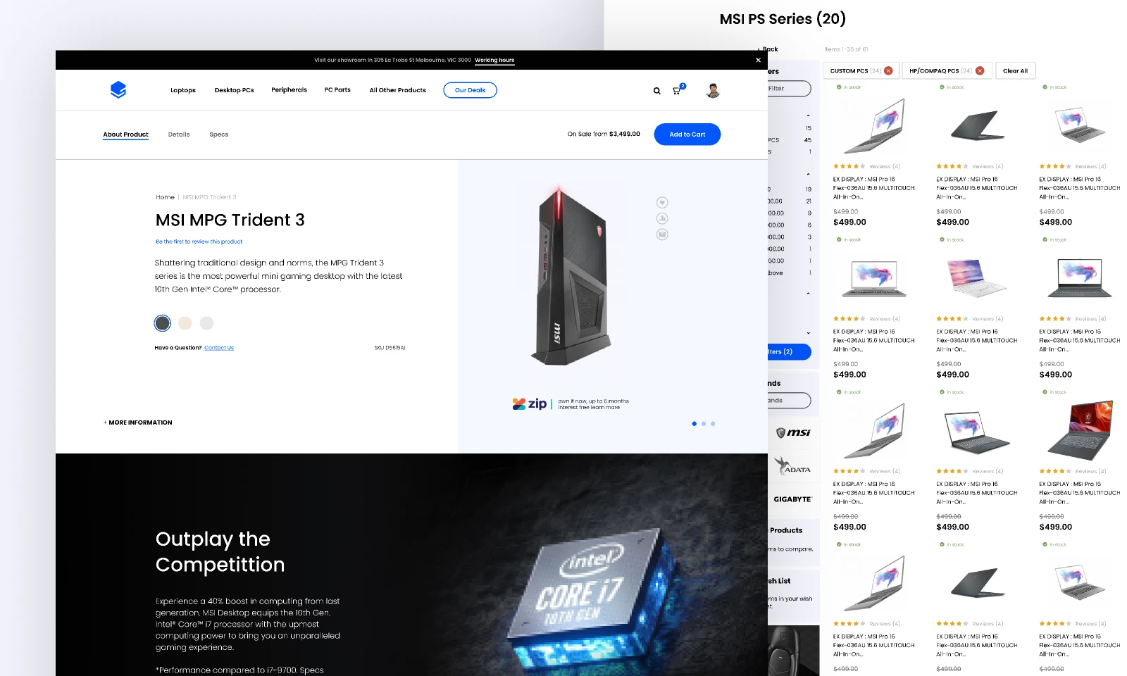 Tech Online Store Design for Figma and Adobe XD