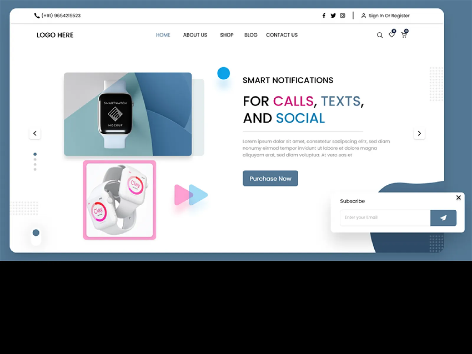 Tech Product Webdesign  - Free Figma Template