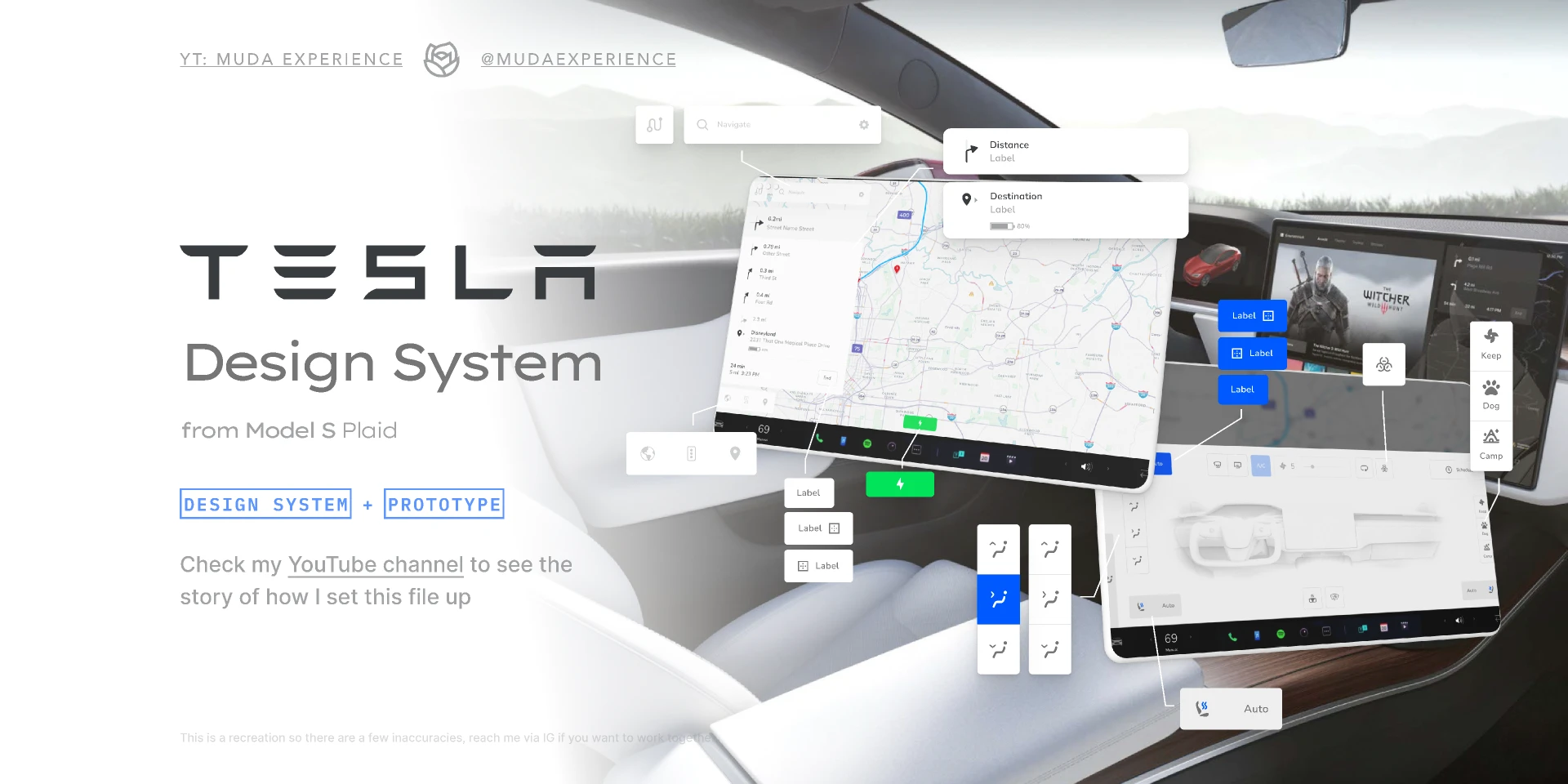 Tesla Design System 2022 (Plaid S) for Figma and Adobe XD